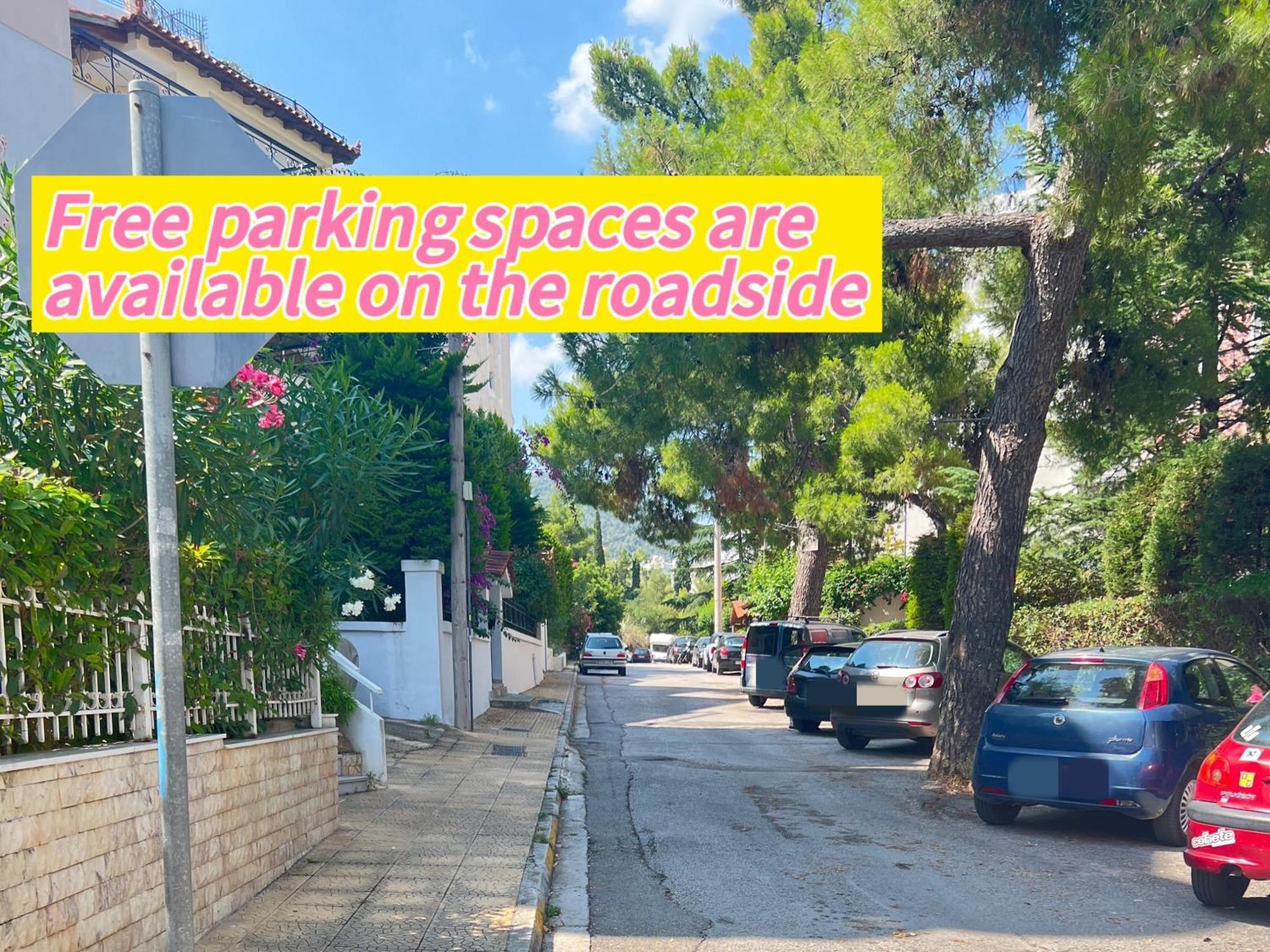 Cozy Fairytal Garden Apartment, Family Friendly, Free Parking, 15 Min To Airport Athen Eksteriør bilde